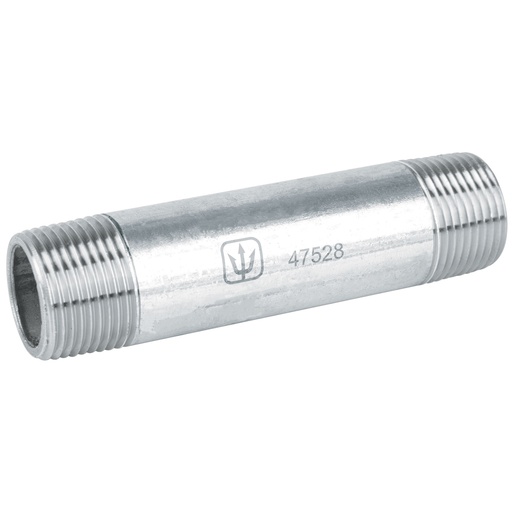 [T47528] Niple de acero galvanizado 3/4' x 4', Foset - Pag 709