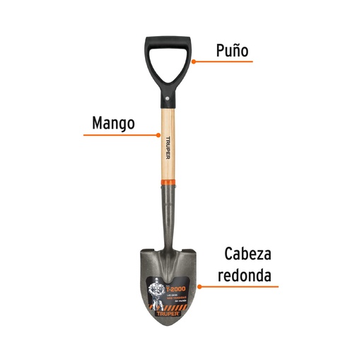 [T17252] Pala sanitaria cabeza plástica, puño 'Y', mango 27', Truper - Pag 384
