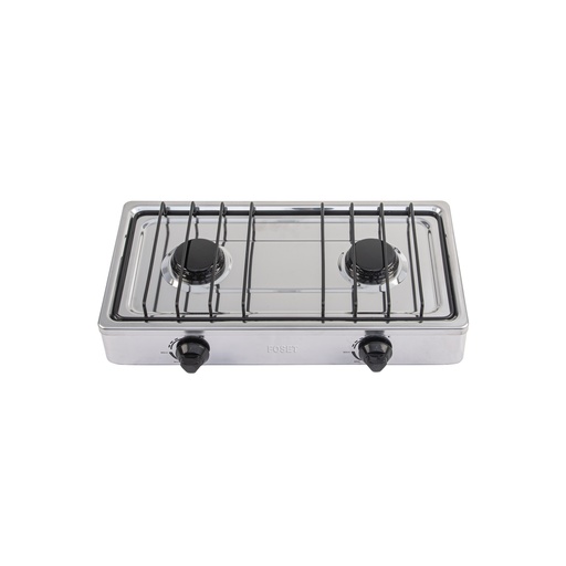 [T48234] Parrilla de gas de sobreponer 2 quemadores, inox, Foset - Pag 551, 729