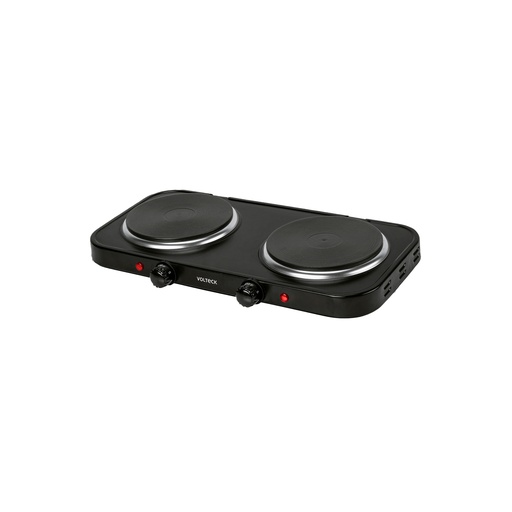 [T47553] Parrilla eléctrica doble quemador tipo disco, negra, Volteck - Pag 549, 730