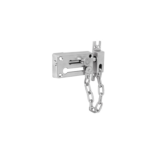 [T43709] Pasador con cadena para puerta, acabado cromo mate, Hermex - Pag 787