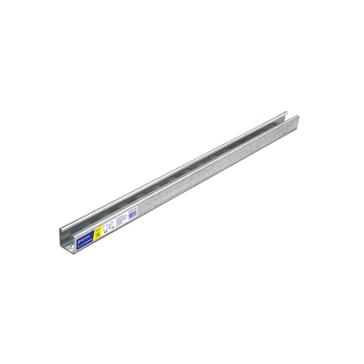 [T47762] Perfil unicanal perforado de 3 m, 4 x 4 cm, cal. 16, Volteck - Pag 575