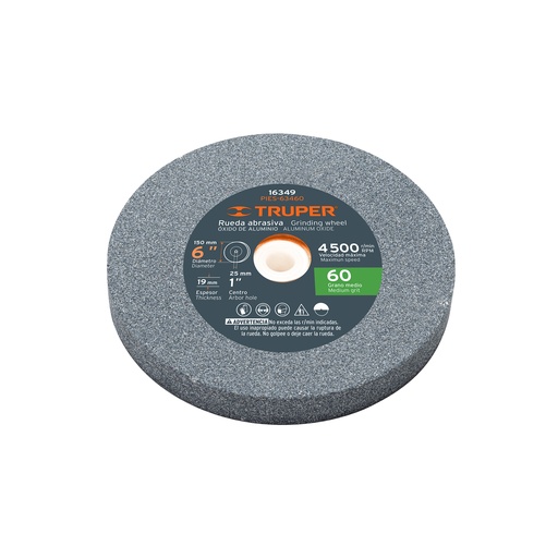 [T16349] Piedra para esmeril 6 X 3/4' óxido de aluminio, grano 60 - Pag 181