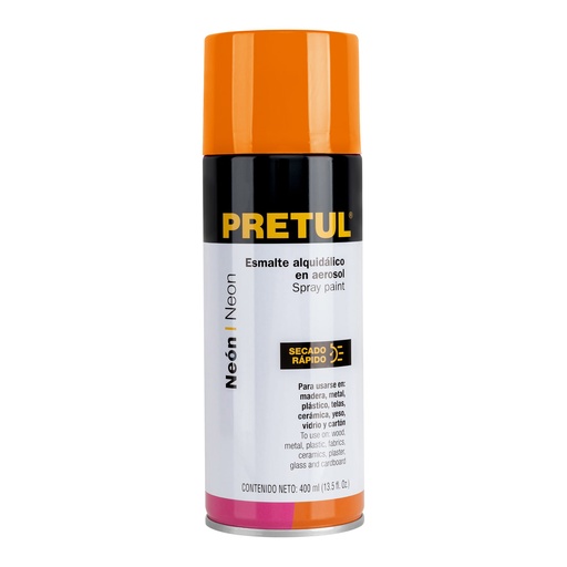 [T27005] Pintura en aerosol, naranja neón, 400ml,Pretul - Pag 396