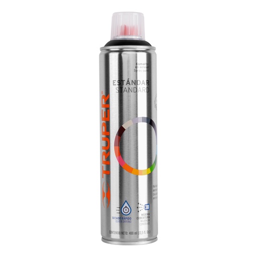 [T19054] Pintura en aerosol, negro satín, bote esbelto, 400 ml - Pag 396