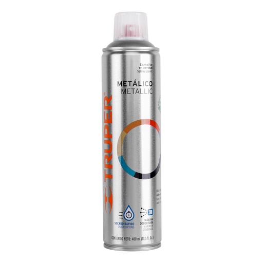 [T19059] Pintura en aerosol, plata metálico, bote esbelto, 400 ml - Pag 396