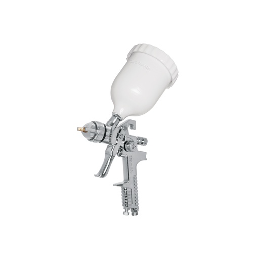 [T12129] Pistola p/pintar gravedad HVLP vaso plástico, 1.7 mm, Truper - Pag 130