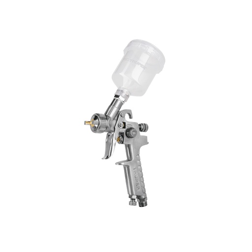 [T11097] Pistola p/retoque gravedad HVLP vaso plástico, 1 mm, Truper - Pag 130
