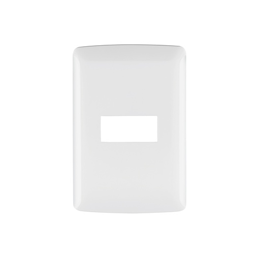 [T48134] Placa 1 módulo de ABS, línea Italiana, color blanco, Volteck - Pag 519