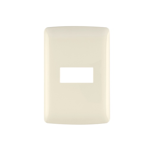 [T48088] Placa 1 módulo de ABS, línea Italiana, color marfil, Volteck - Pag 519