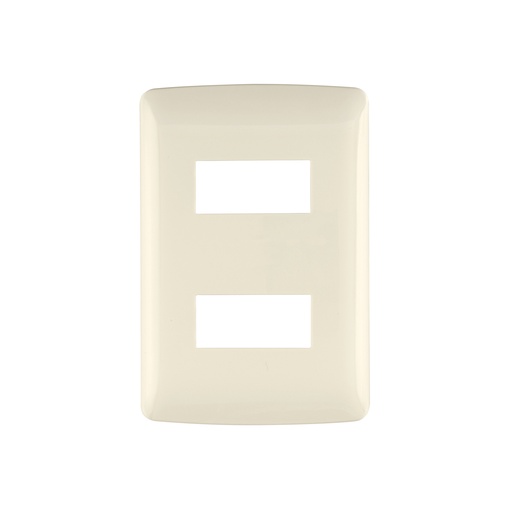 [T48089] Placa 2 módulos de ABS, línea Italiana, color marfil - Pag 519
