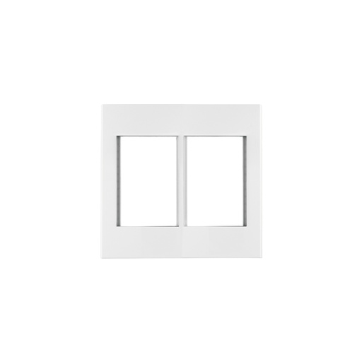 [T47065] Placa 2 ventanas, 6 módulos, línea Española, color blanco - Pag 527