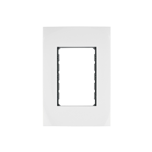 [T48305] Placa 3 módulos de ABS, línea Oslo, color blanco, Volteck - Pag 524