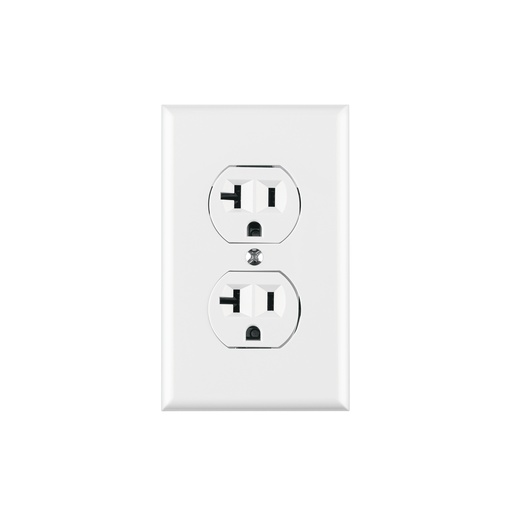 [T45951] Placa armada contacto dúplex,2 polos, línea Standard, blanco - Pag 537