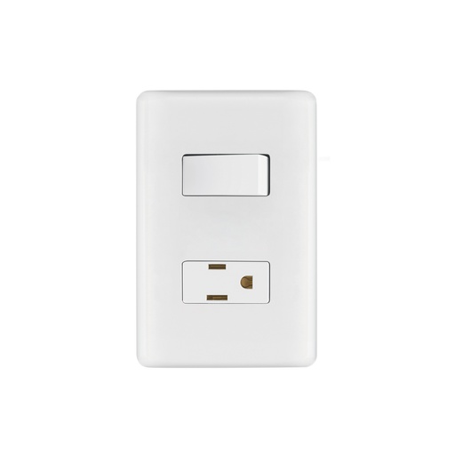[T25077] Placa armada contacto e interruptor sencillo, Volteck Basic - Pag 540