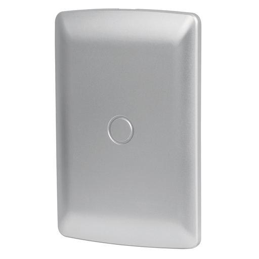 [T46396] Placa de ABS ciega, línea italiana, color plata, Volteck - Pag 519