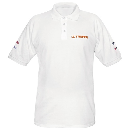 [T60452] Playera tipo polo blanca, para caballero, talla XG, Truper