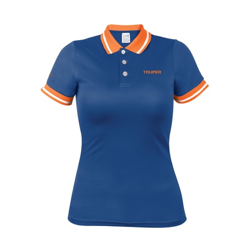 [T69971] Playera tipo polo dry fit azul, para dama, talla M, Truper - Pag 503