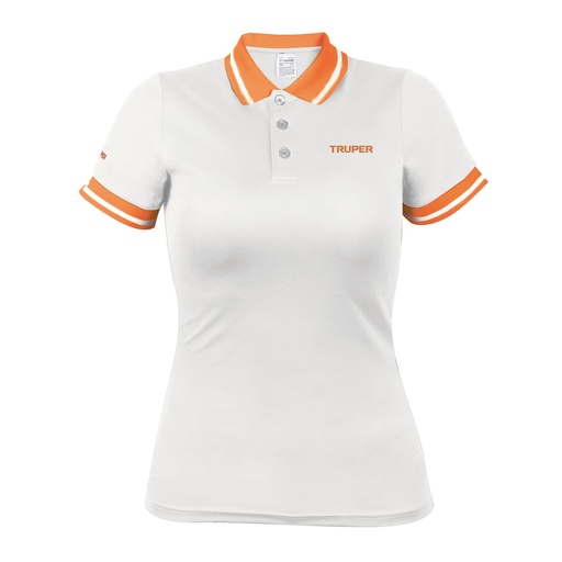 [T69980] Playera tipo polo dry fit blanca, para dama, talla G, Truper - Pag 503