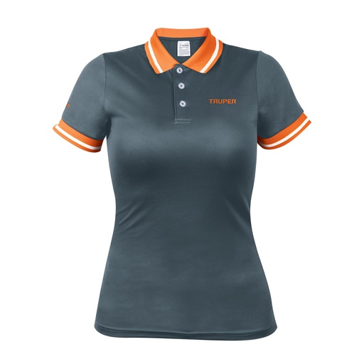 [T61087] Playera tipo polo dry fit gris, para dama, talla M, Truper - Pag 503