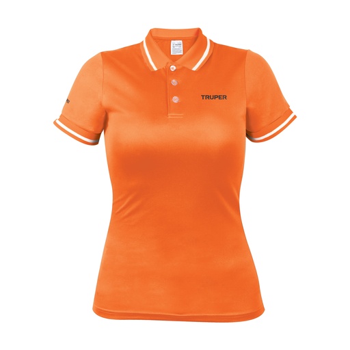 [T69986] Playera tipo polo dry fit naranja, para dama, talla CH - Pag 503
