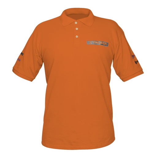 [T60459] Playera tipo polo naranja, para caballero, talla M, Truper