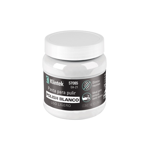 [T57085] Polish en pasta blanca para auto, 250 g, uso ligero, Klintek - Pag 806