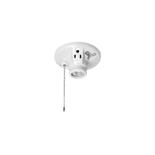 [T46526] Portalámpara de porcelana, con ladrón y cadena, Volteck - Pag 568