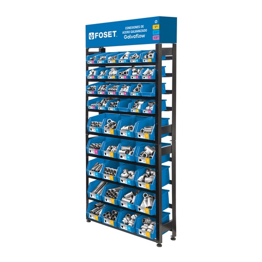 [T55862] Rack con conexiones de acero galvanizado, Foset - Pag 733