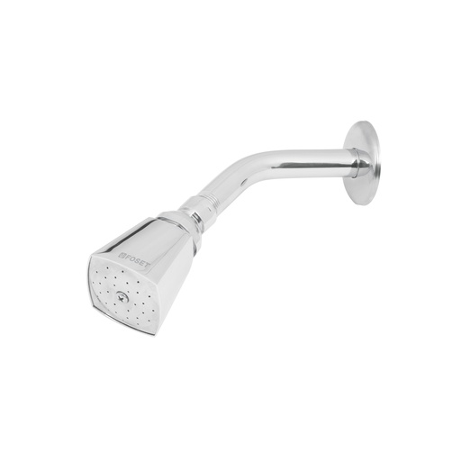 [T49248] Regadera cuadrada 2' brazo y chapetón de acero, Foset Aqua - Pag 632