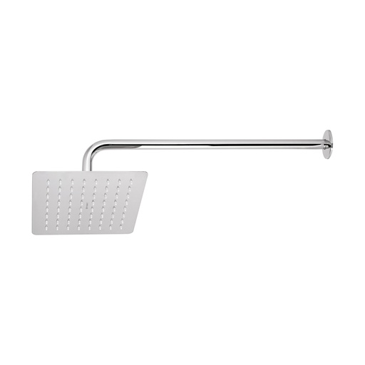 [T47738] Regadera cuadrada 8', acero inox, con brazo, cromo, Túbig - Pag 642