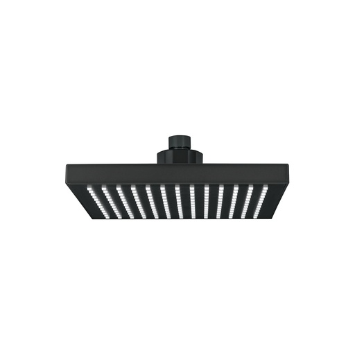 [T46749] Regadera cuadrada ABS 8' acabado negro mate sin brazo, Foset - Pag 633