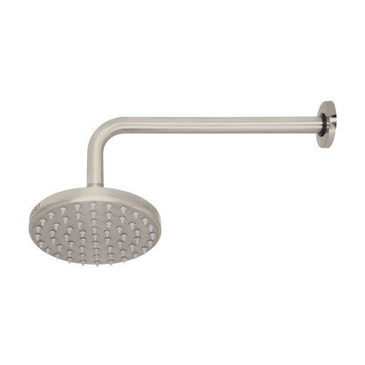 [T45576] Regadera satín 6' plato redondo, con brazo, Foset Element - Pag 649