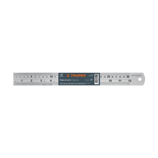 [T14387] Regla 30 cm de acero inoxidable, Truper - Pag 199