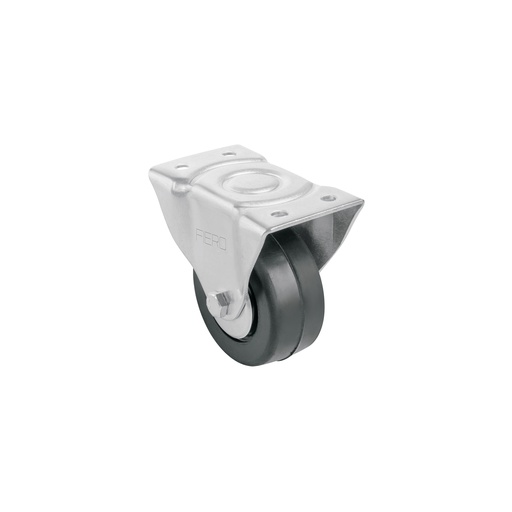 [T48600] Rodaja hule 3', placa fija con balero, carga 110 kg, Fiero - Pag 753