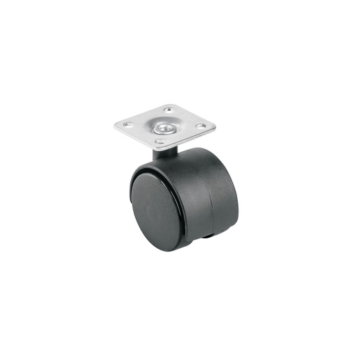 [T44384] Rodaja tipo yoyo de 40 mm con placa, sin freno, Fiero - Pag 752