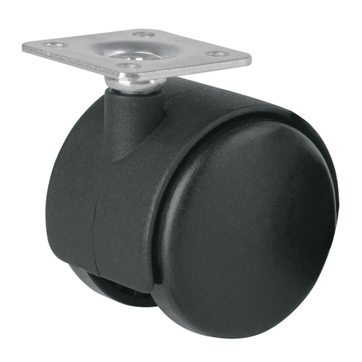 [T44385] Rodaja tipo yoyo de 50 mm con placa, sin freno, Fiero - Pag 752