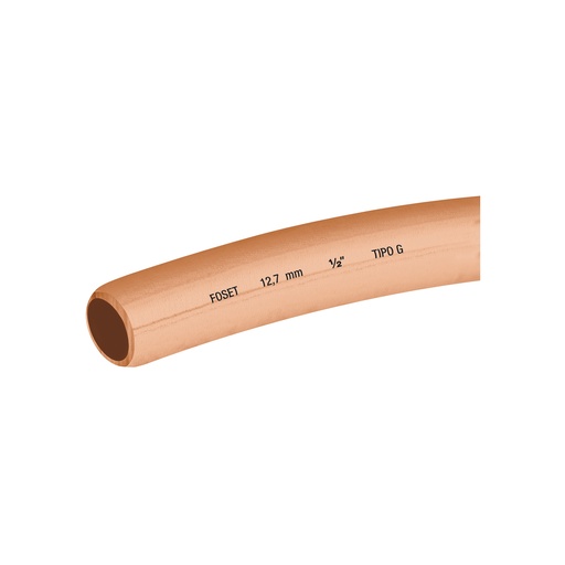 [T48158] Rollo de 15 m de tubo flexible de cobre de 1/2', Foset - Pag 710