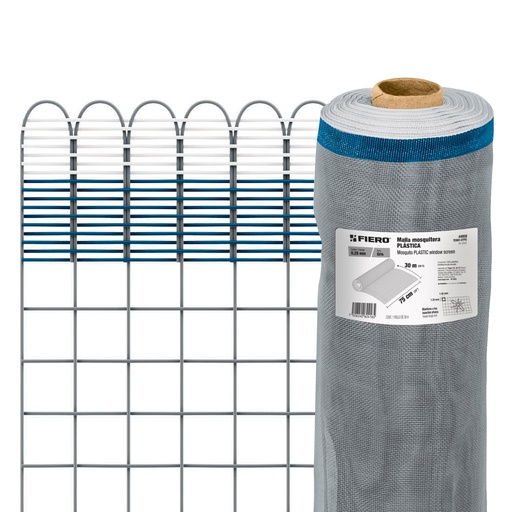 [T44958] Rollo de 30 m x 0.75 m de malla mosquitera plástica gris - Pag 746