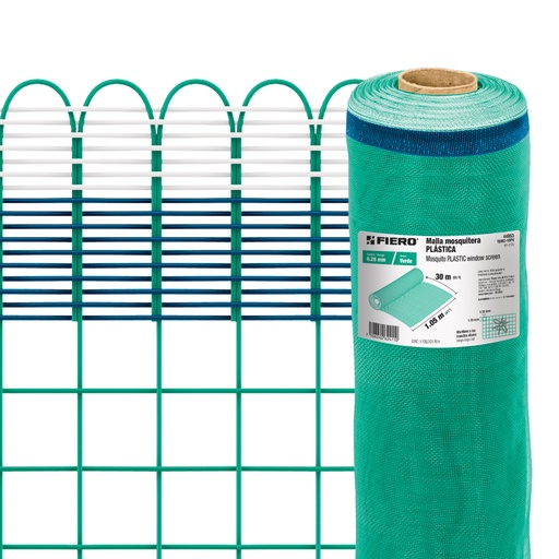 [T44953] Rollo de 30 m x 1.05 m de malla mosquitera plástica verde - Pag 746