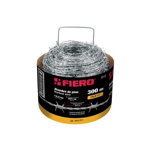 [T44887] Rollo de alambre de púas de 300 m calibre 15.5, Fiero - Pag 745