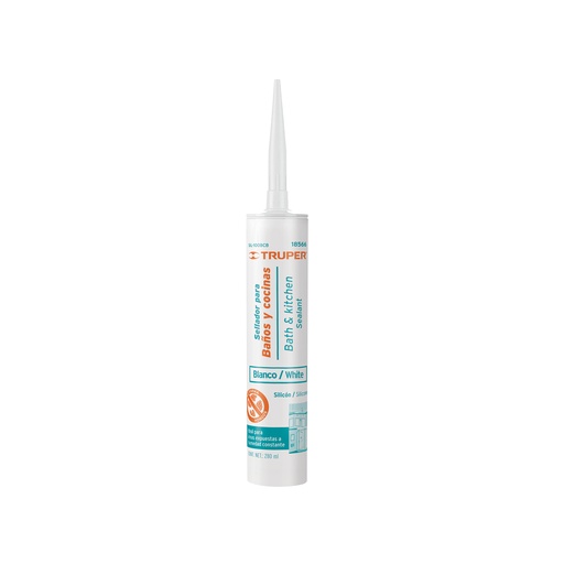 [T18566] Sellador blanco para baños y cocinas, 280 ml, Truper - Pag 469