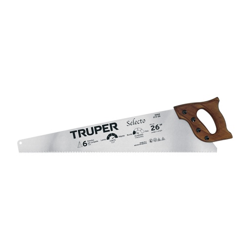 [T18162] Serrucho 26' Selecto, 6 DPP, Truper - Pag 467
