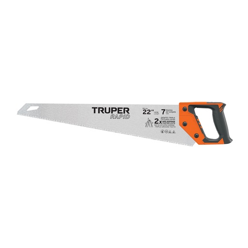 [T101870] Serrucho Rapid 22', 7 DPP, mango Comfort grip, Truper - Pag 467