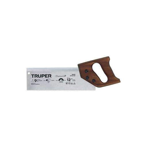 [T18165] Serrucho de costilla 12' Diamante, 9 DPP, Truper - Pag 467