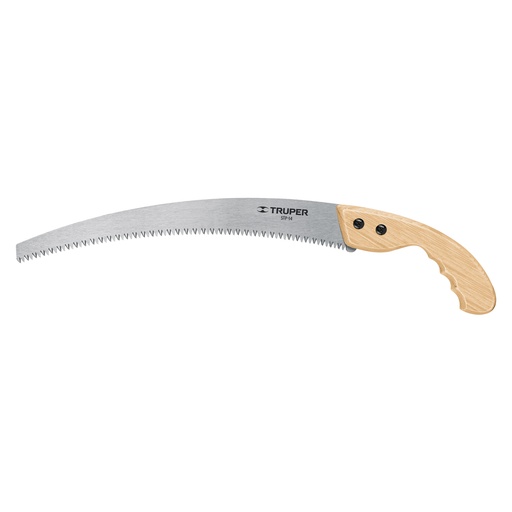 [T18172] Serrucho de poda 14' hoja curva 6 DPP, mango madera, Truper - Pag 466