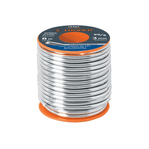 [T14367] Soldadura con núcleo resina 95/5, tubería de gas, 450 g - Pag 473