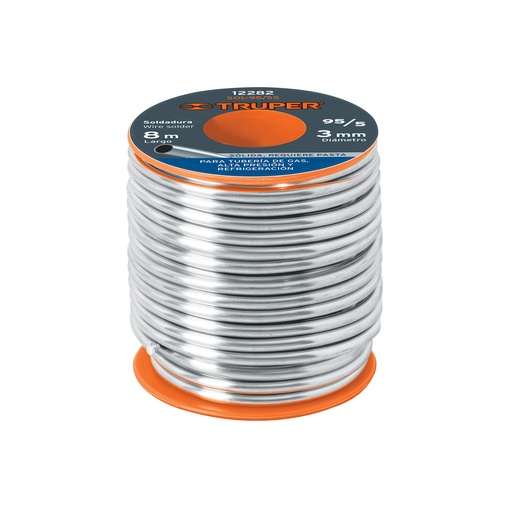 [T12282] Soldadura sólida 95/5 para tubería de gas, 450 g - Pag 473