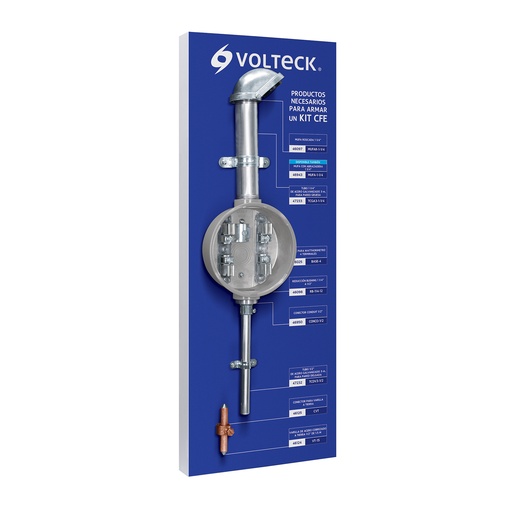 [T55952] Tablero exhibidor de Kit CFE, Volteck - Pag 574, 809