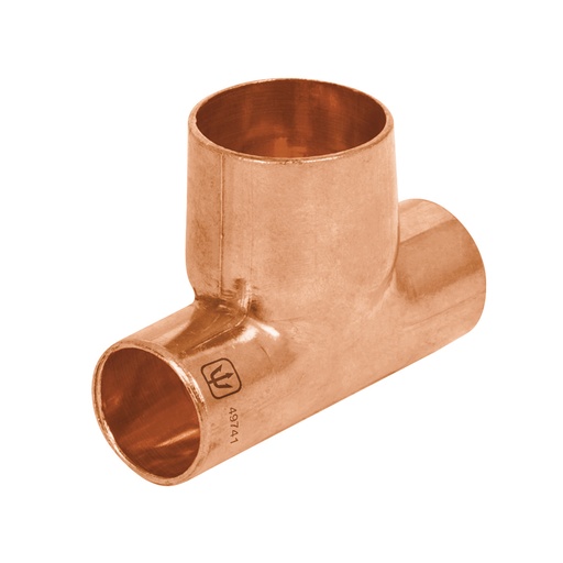 [T49741] Tee reducida de cobre 1/2' x 1/2' x 3/4', Foset - Pag 712